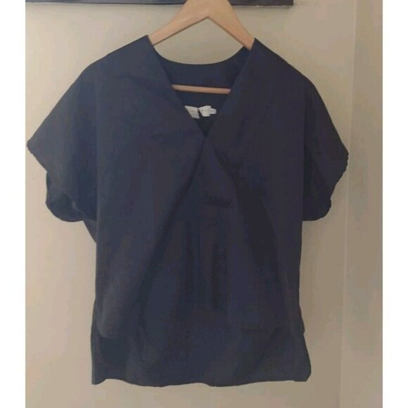 Harshman Los Angeles Cotton V-Neck Dolman Blouse - Picture 1 of 10
